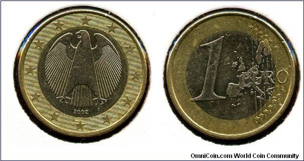 2002
1 Euro
Stylized Eagle
Map of EU