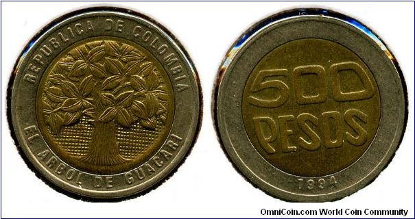 1994
500 Pesos
Tree
Value & Date