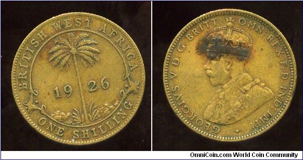 1926
1/-  One Shilling
Palm Tree & date
King George V