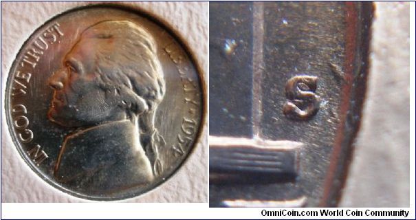 1954S Jefferson Nickel S/S 








B2G2H10