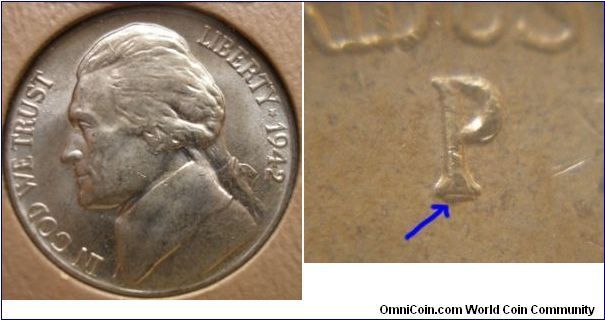 1942P Silver Jefferson Nickel P/P RPM#019







B2G2H1