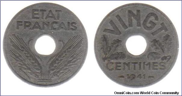 1941 20 centimes