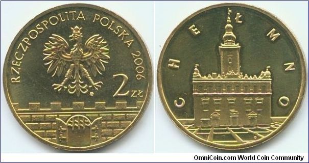 Poland, 2 zlote 2006.
Historical Cities in Poland - Chelmno.