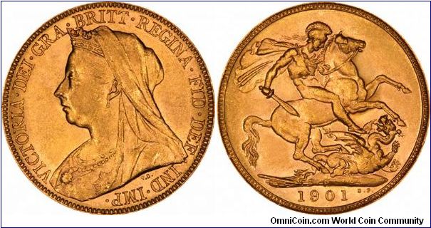 Perth Mint Victoria old head sovereign.