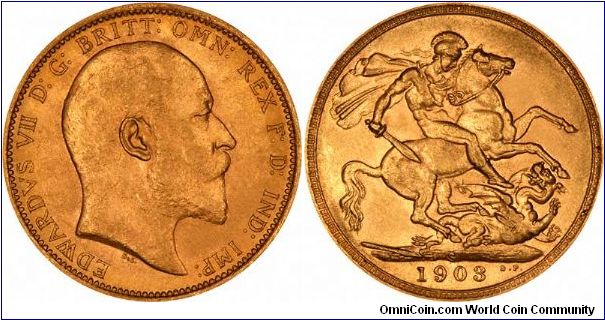 1903 Edward VII Sydney Mint sovereign.