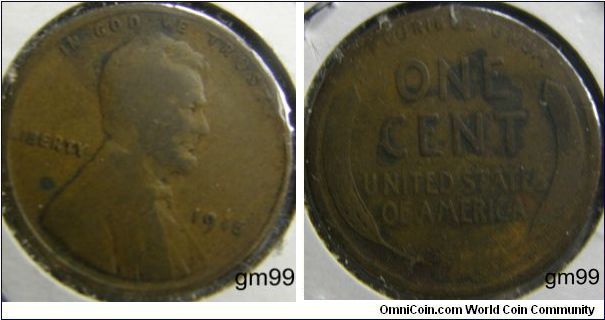1915 LINCOLN/ Wheat Penny