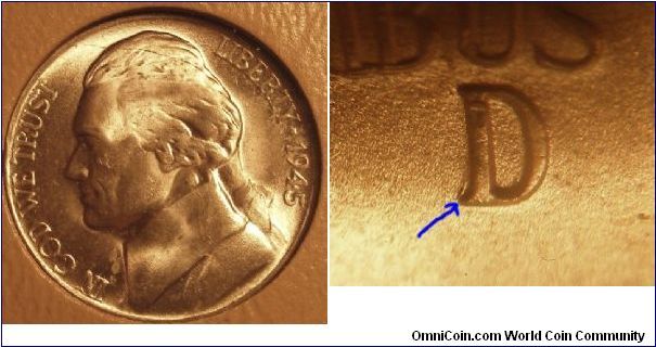 1945D Silver Jefferson Nickel D/D RPM#009'







B2G4H10