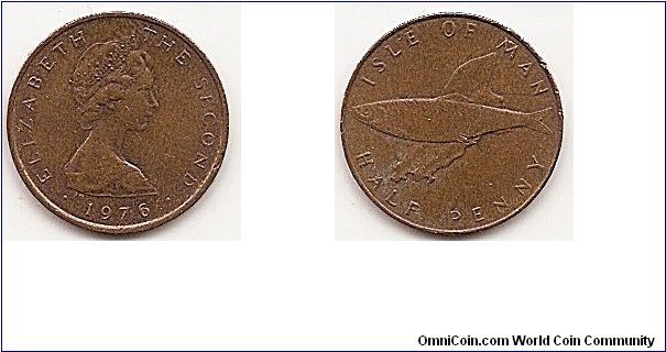1/2 Penny
KM#32
Bronze, 17.14 mm. Ruler: Elizabeth II Obv: Young bust right
Rev: Atlantic herring