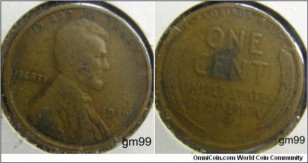 1919 LINCOLN/Wheat Penny