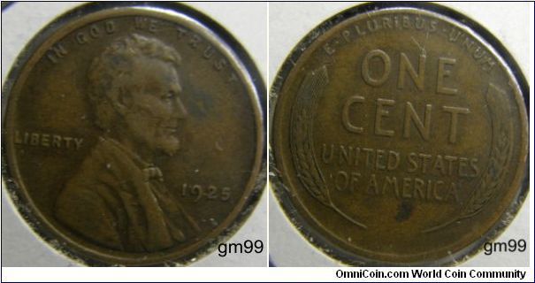 1925 LINCOLN/Wheat Penny