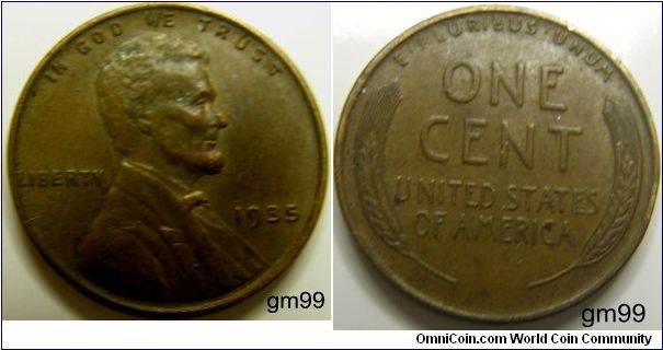 1935 Wheat Penny