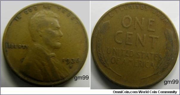 1936S Wheat Penny