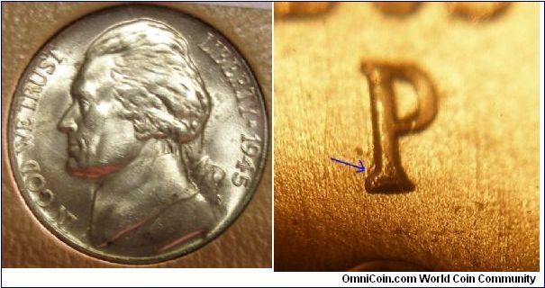 1945P Silver Jefferson Nickel P/P RPM#029





B2G5H4