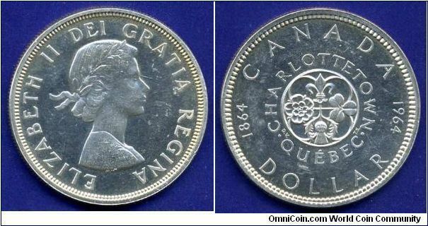 Charlottetown-Quebec dollar.
Elizabeth II.


Ag800f. 23,32gr.