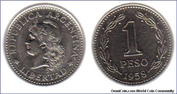 1958 1 Peso