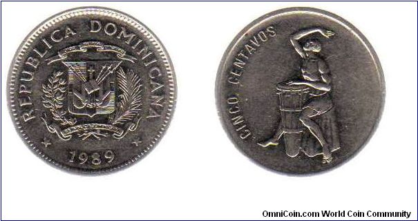 1989 5 centavos
