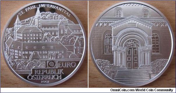 10 Euro - St Paul - 17.3 g Ag 925 - mintage 60,000