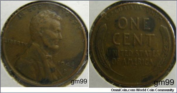 1942D LINCOLN/Wheat Penny