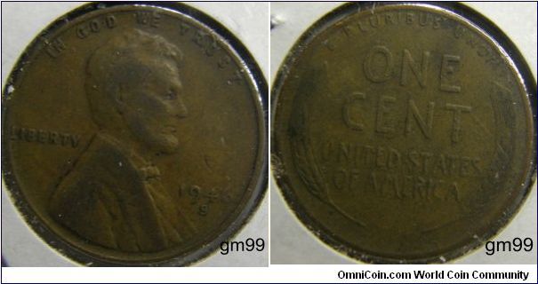 1946S LINCOLN/Wheat Penny