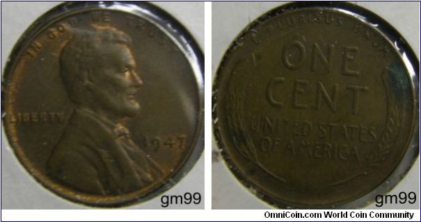 1947 LINCOLN/Wheat Penny