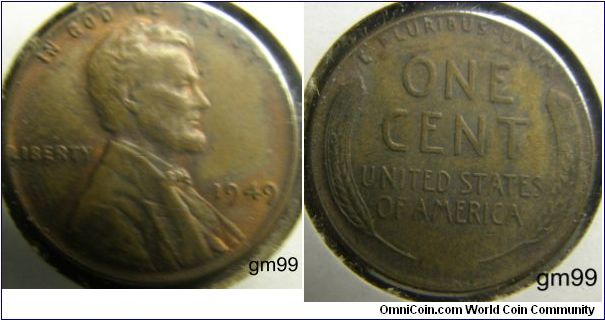 Bronze 
1949 LINCOLN/ Wheat Penny