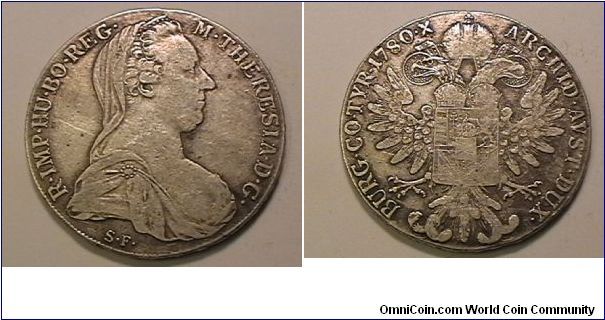 MARIA THERESIA THALER (RESTRIKE)
circa 1930-1945
.8330 silver