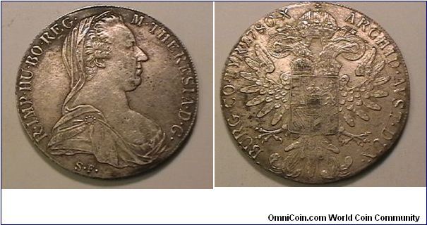 MARIA THERESIA THALER (RESTRIKE)
circa 1930-1945
.8330 silver