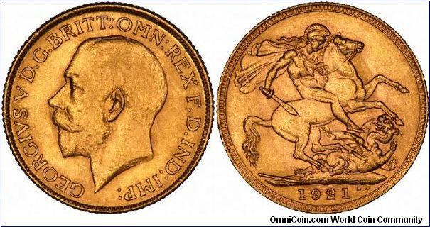 Perth Mint sovereign of George V, the only common mintmark for this date, which itself is quite under-rated - a sleeper!