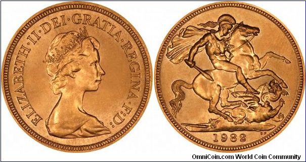 Last date of uncirculated or 'bullion' sovereign issued until 2000.