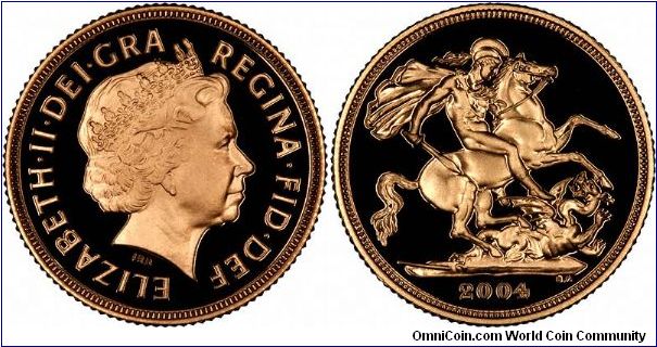 The Ian Rank-Broadbent portrait is used on all sovereigns from 1998 to date.