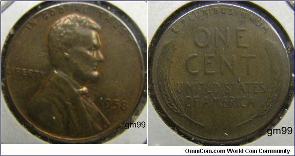 Bronze
1958 LINCOLN/Wheat Penny