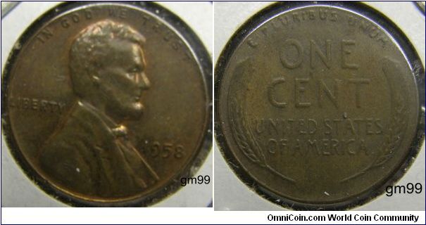 Bronze
1958 LINCOLN/Wheat Penny