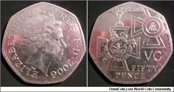 Victoria Cross Medals fifty pence