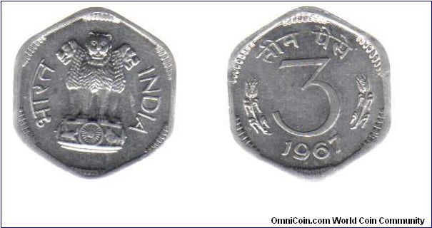 1967 3 paise
