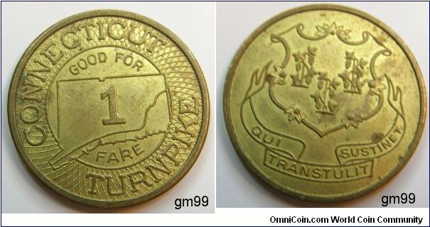 Old Connecticut Turnpike token