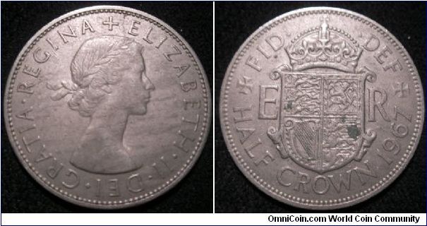 Elizabeth pre-decimal Half-Crown