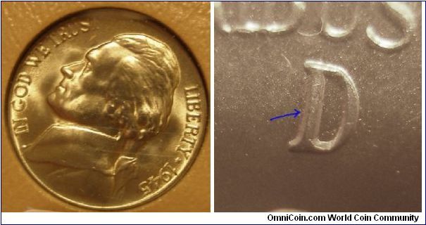 1945D Silver Jefferson Nickel D/D RPM-006




B2G5H8
