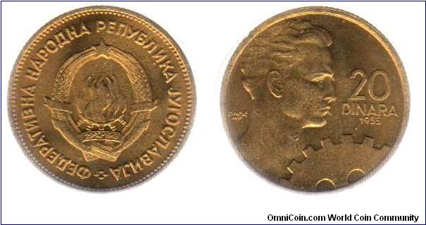 1955 20 Dinara