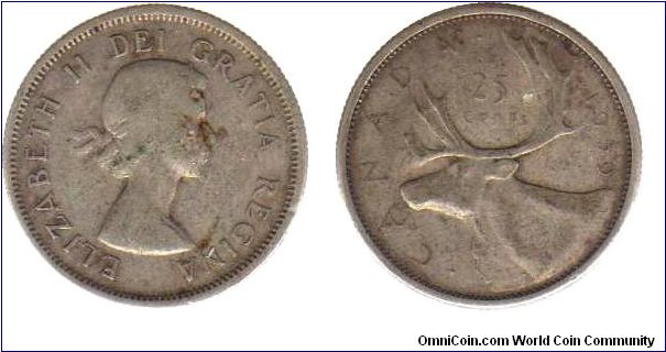 1959 25 cents
