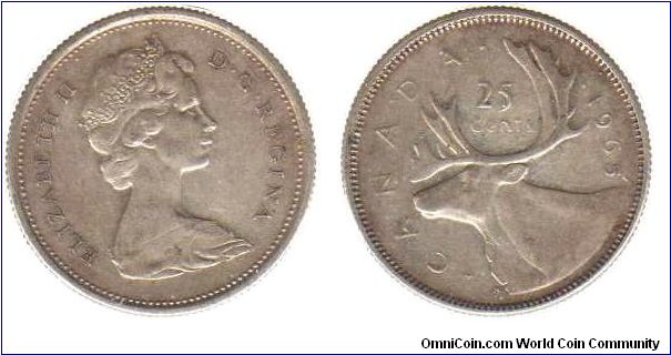 1965 25 cents