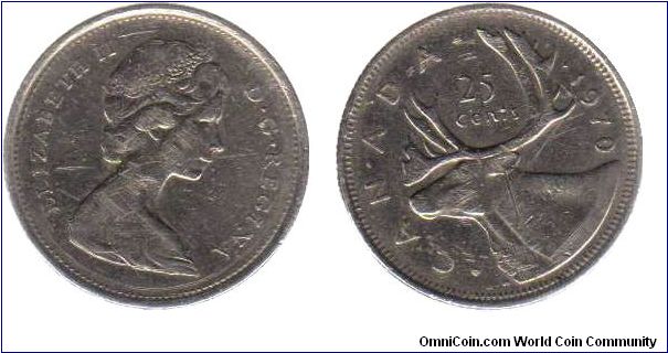 1970 25 cents