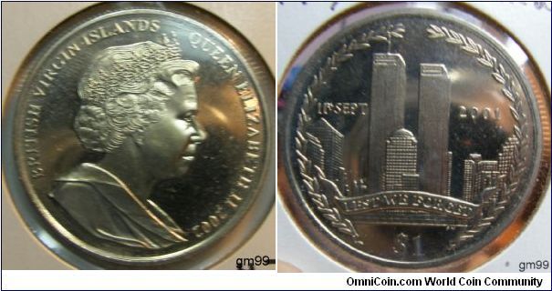 Sept. 11,2001
1 Dollar
Queen Elizabeth II