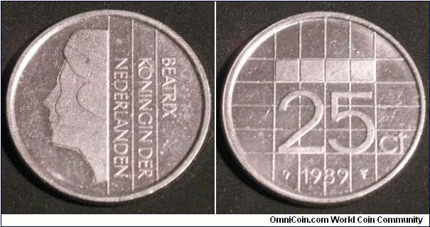 Netherlands pre-Euro 25 cent