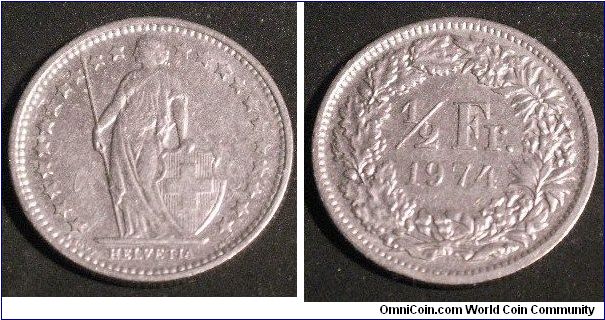 Helvetia 1/2 franc