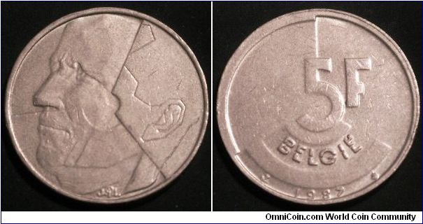 Belgie pre-Euro 5 franc