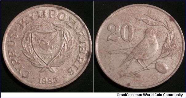 Cyprus pre-Euro 20 cent