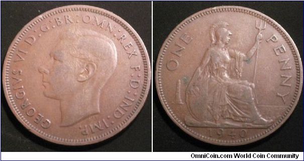 George VI penny