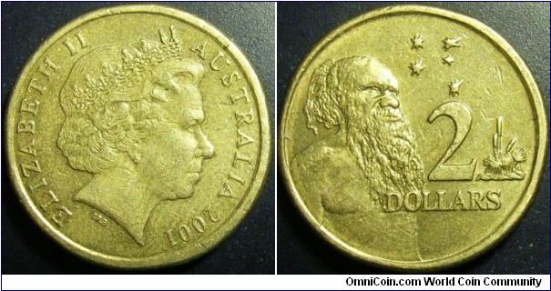 Australia 2001 2 dollars.