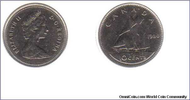 1980 10 cents