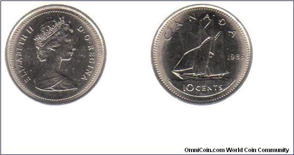 1985 10 cents